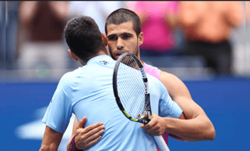 Carlos Alcaraz and Novak Djokovic
