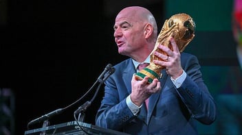 finantino & world cup trophy